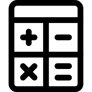 Accounting Calculator 1 Icon from Ultimate Regular - Free Set