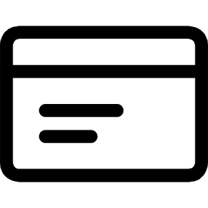 Credit Card 1 Icon from Ultimate Regular - Free Set