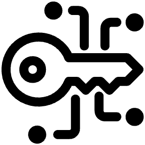 Crypto Encryption Key Icon from Ultimate Regular - Free Set