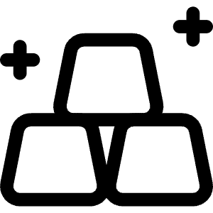 Gold Bars Icon from Ultimate Regular - Free Set