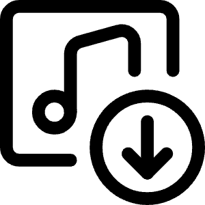 Playlist Download Icon from Ultimate Regular - Free Set