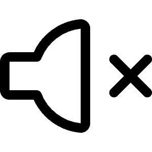 Volume Control Mute 1 Icon from Ultimate Regular - Free Set