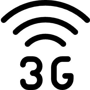 Cellular Network Wifi 3 G Icon from Ultimate Regular - Free Set