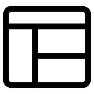 Browser Page Layout Icon from Ultimate Regular - Free Set