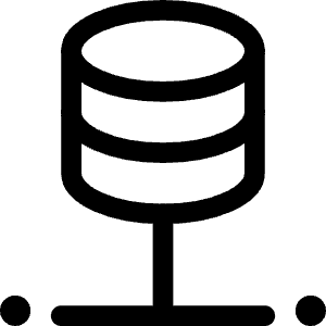 Database 1 Icon from Ultimate Regular - Free Set