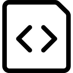 File Code Icon from Ultimate Regular - Free Set