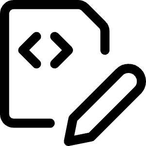 File Code Edit 1 Icon from Ultimate Regular - Free Set