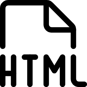 File Html Icon from Ultimate Regular - Free Set