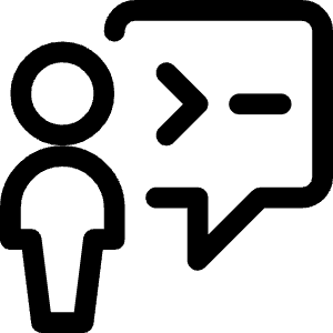 Programming User Chat Icon from Ultimate Regular - Free Set