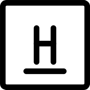 Hydrogen Icon from Ultimate Regular - Free Set