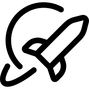 Space Rocket Earth Icon from Ultimate Regular - Free Set