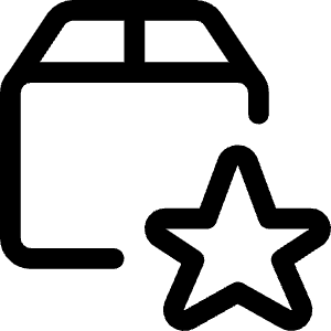 Shipment Star Icon from Ultimate Regular - Free Set