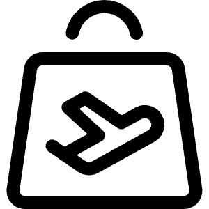 Shopping Bag Duty Free Icon from Ultimate Regular - Free Set