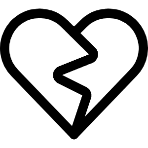 Love It Break Icon from Ultimate Regular - Free Set