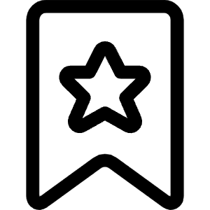 Rating Star Ribbon Icon from Ultimate Regular - Free Set