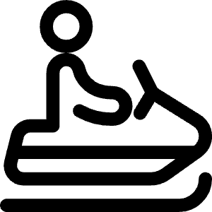 Skiing Snow Scooter Person Icon from Ultimate Regular - Free Set