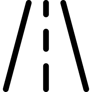Road Straight Icon from Ultimate Regular - Free Set