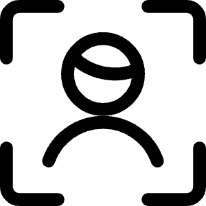 Single Man Focus Icon from Ultimate Regular - Free Set