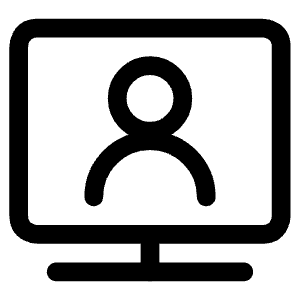 Single Neutral Monitor Icon from Ultimate Regular - Free Set