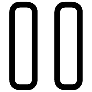 Controls Pause Icon from Ultimate Regular - Free Set