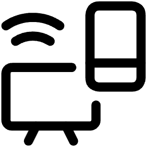 Smart Tv And Phone Icon from Ultimate Regular - Free Set