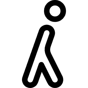 Walking 1 Icon from Ultimate Regular - Free Set