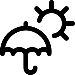 Rain Umbrella Sun Icon from Ultimate Regular - Free Set