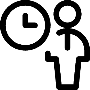 Human Resources Businessman Clock Icon from Ultimate Regular - Free Set