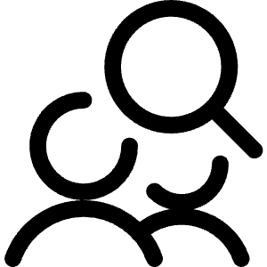 Human Resources Search Men Icon from Ultimate Regular - Free Set