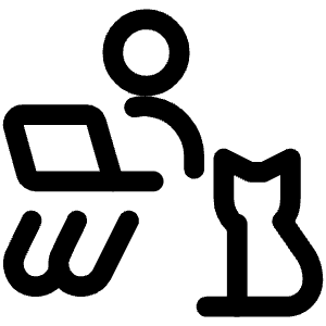 Work From Home User Pet Cat Icon from Ultimate Regular - Free Set