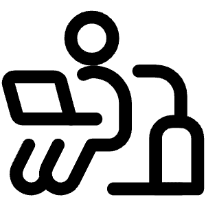 Work From Home User Sofa Icon from Ultimate Regular - Free Set