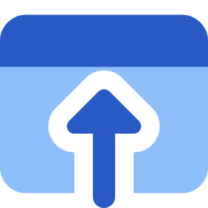 Upload Browser Icon from Core Flat Set