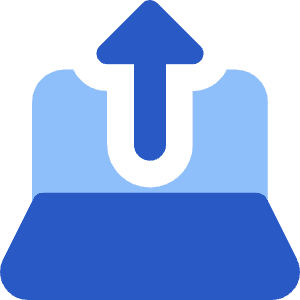 Upload Laptop Icon from Core Flat Set