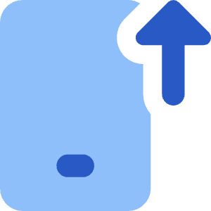 Upload Phone Mobile Icon from Core Flat Set