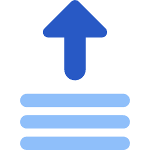 Upload Stack Icon from Core Flat Set
