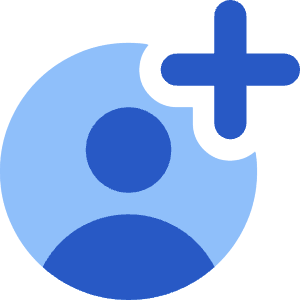 Account Circle Add Icon from Core Flat Set