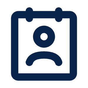 Contacts 2 Line Icon from Mingcute Line Set