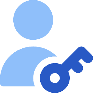 User Account Passkey Icon from Core Flat Set
