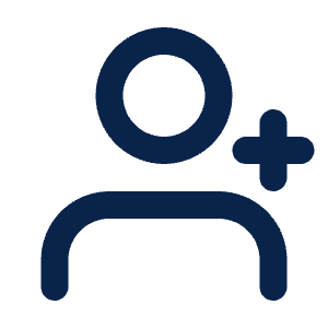 User Add Line Icon from Mingcute Line Set