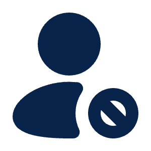 User Forbid Fill Icon from Mingcute Fill Set