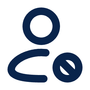 User Forbid Line Icon from Mingcute Line Set