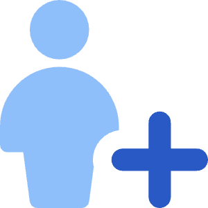 User Full Body Add Plus Icon from Core Flat Set