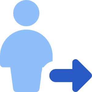 User Full Body Following Icon from Core Flat Set