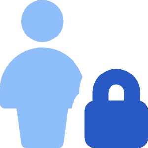 User Full Body Lock Privacy Icon from Core Flat Set