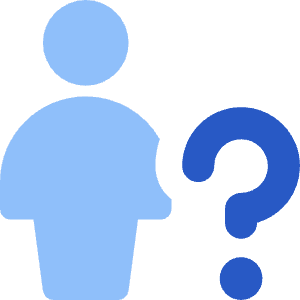 User Full Body Question Query Icon from Core Flat Set
