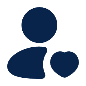 User Heart Fill Icon from Mingcute Fill Set