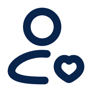 User Heart Line Icon from Mingcute Line Set