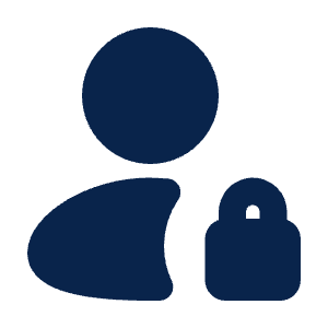 User Lock Fill Icon from Mingcute Fill Set