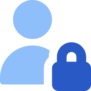 User Lock Privacy Icon from Core Flat Set