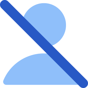 User Off Icon from Core Flat Set